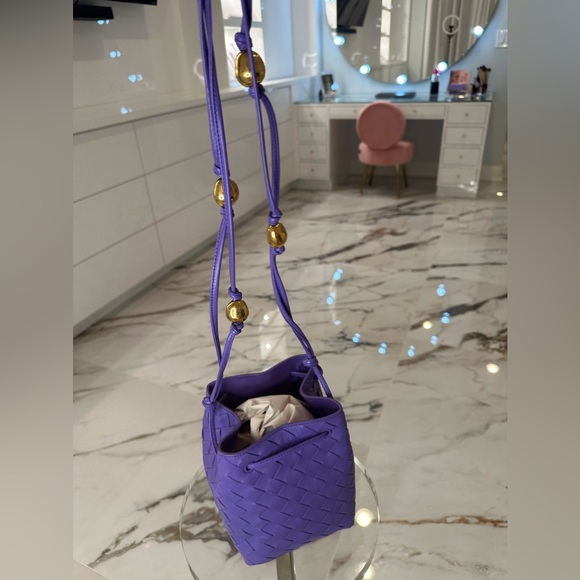 NWT Bottega Veneta Mini Intrecciato Shoulder Bag - Picture 5 of 11